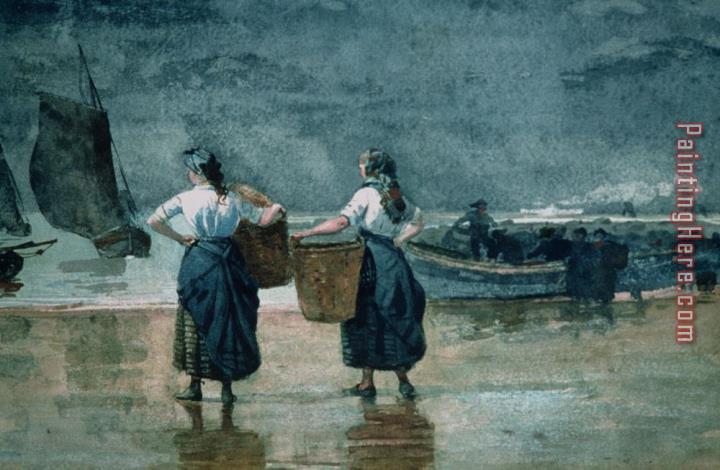 Winslow Homer Fisher Girls by the Sea